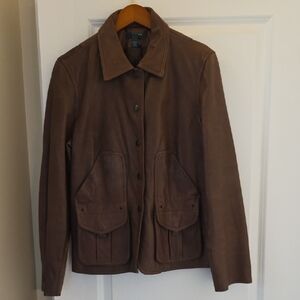 Lauren By Ralph Lauren Women's Brown Leather Jacket